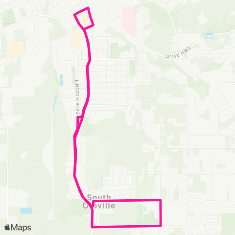 Butte Regional Transit South Oroville map