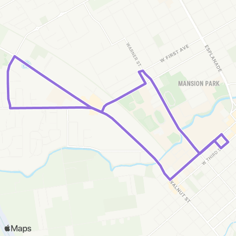 Butte Regional Transit Student Shuttle - Nord map