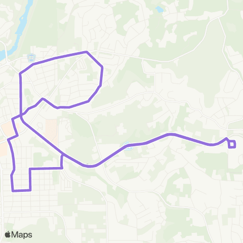 Butte Regional Transit Olive Highway map