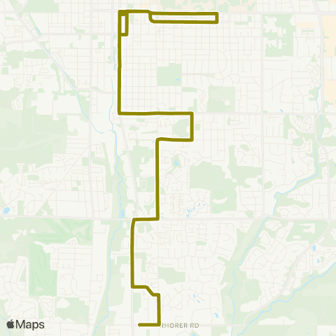 Bloomington Transit South Walnut / Clear Creek map