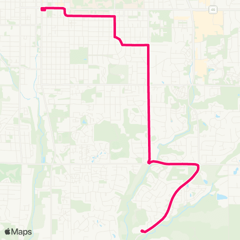 Bloomington Transit Sare Road map