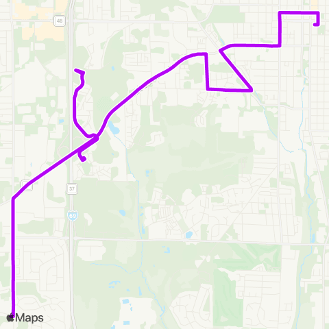 Bloomington Transit 4 South High Street / Sherwood Oaks map