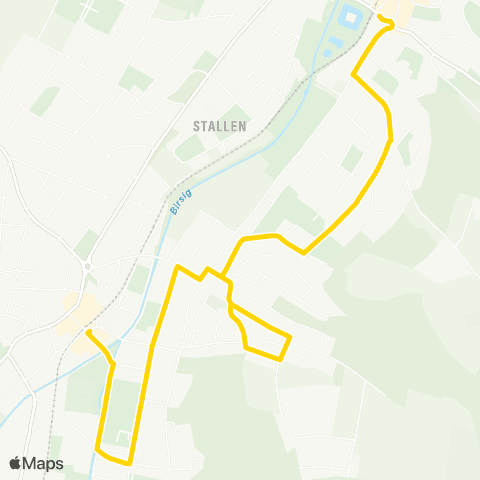 BLT - Baselland Transport Oberwil BL, Zentrum - Bottmingen, Schloss map