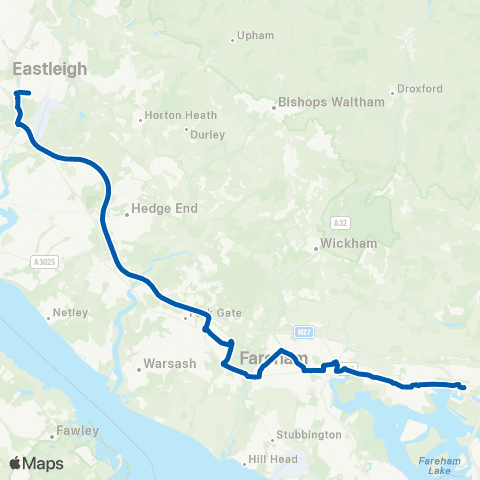 Bluestar School Routes Tesco / sch stop - Barton Peveril Coll map