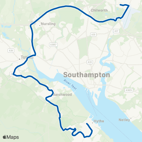 Bluestar School Routes Jones Lane - Barton Peveril College map