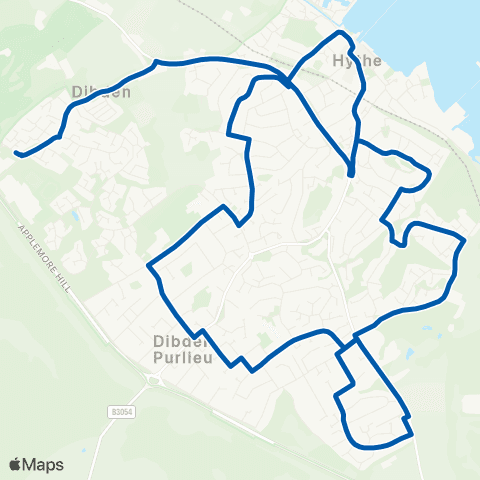 Bluestar Applemore Tesco - Pier map