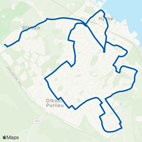 Bluestar Pier - Applemore Tesco map