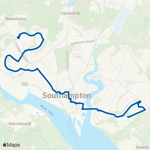 Bluestar Butts Road Tesco - Lord's Hill Centre map