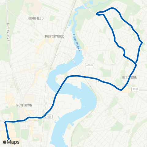 Bluestar Vale Drive - Bargate WestQuay map