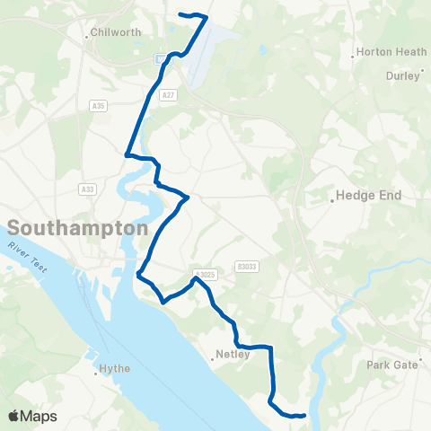 Bluestar School Routes The Square - Barton Peveril College map