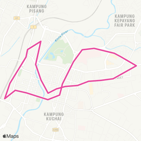 BAS.MY Ipoh Bandaraya Ipoh map