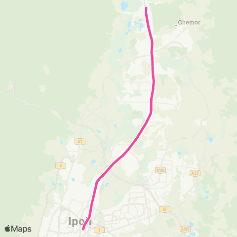 BAS.MY Ipoh Stesen Bas Medan Kidd - Kanthan 3 map