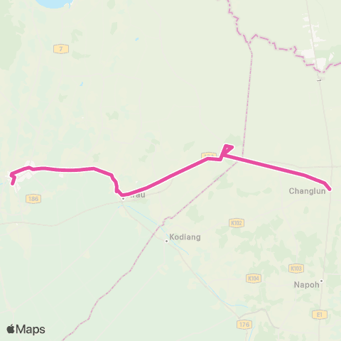 BAS.MY Kangar Kangar - Changlun map