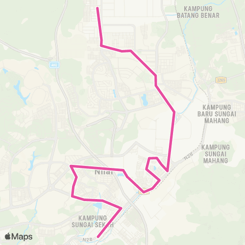 BAS.MY Seremban Nilai Sentral - Nilai 3 map