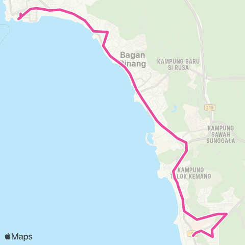 BAS.MY Seremban Port Dickson - Polymall map