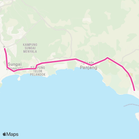 BAS.MY Seremban Polymall - Tanjung Agas map