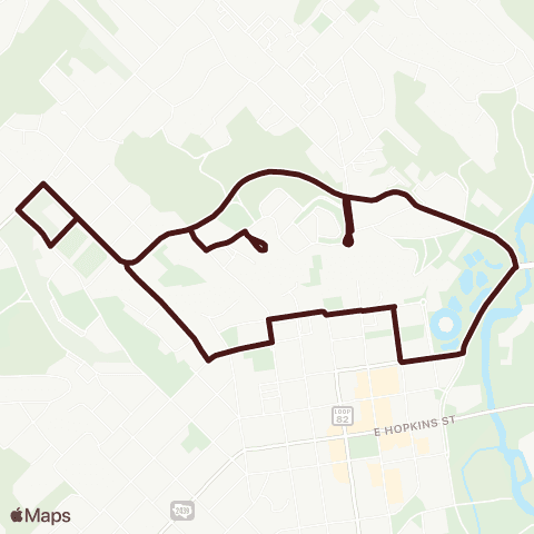 Bobcat Shuttle Campus Connect map
