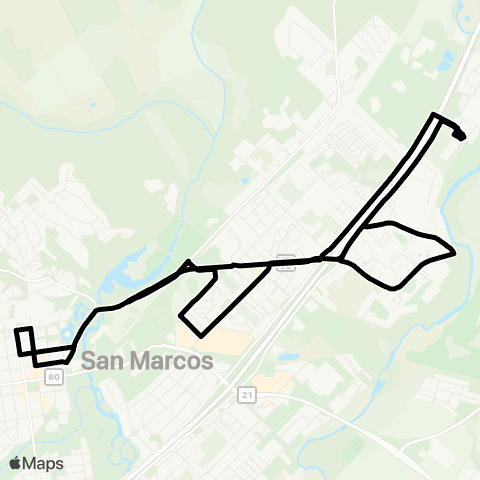 Bobcat Shuttle Night East map