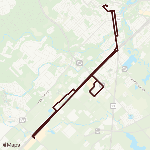 Bobcat Shuttle San Marcos Marketplace map