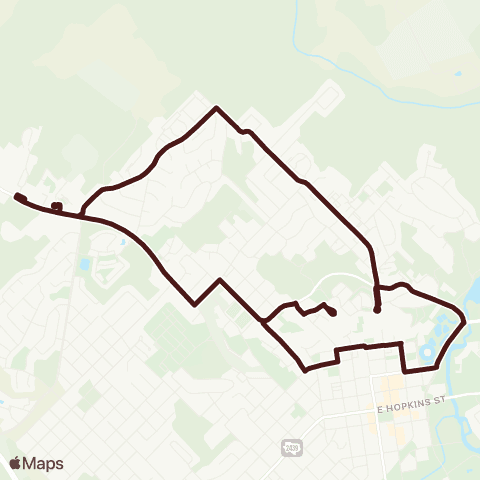 Bobcat Shuttle San Marcos West map