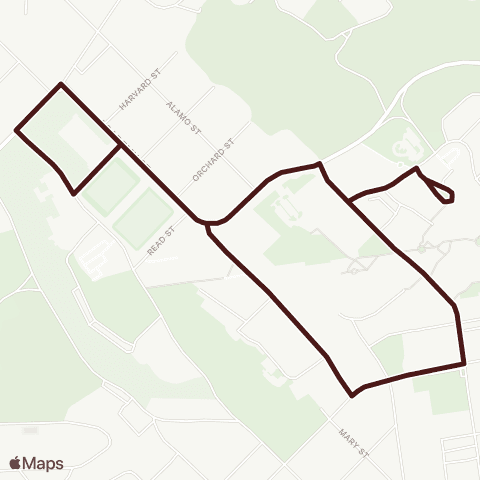 Bobcat Shuttle West Loop map