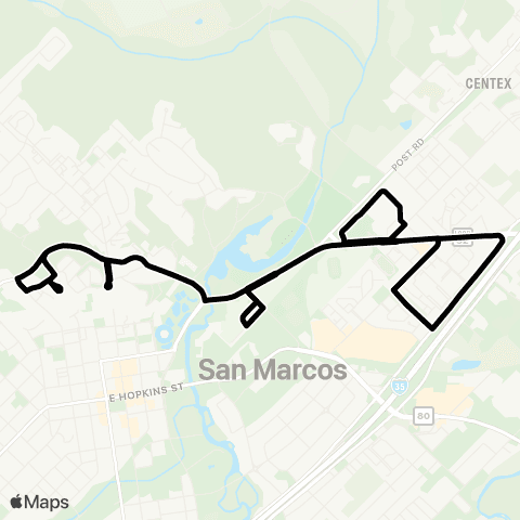 Bobcat Shuttle Night Commuter map