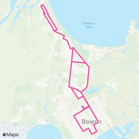 Translink Bowen Queens Beach map