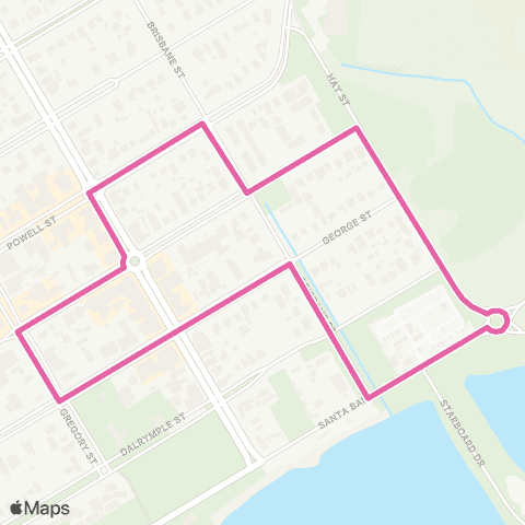 Translink Bowen Harbour Loop map