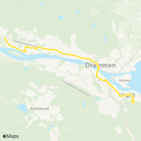 Brakar Vinnes - Tors Vei map