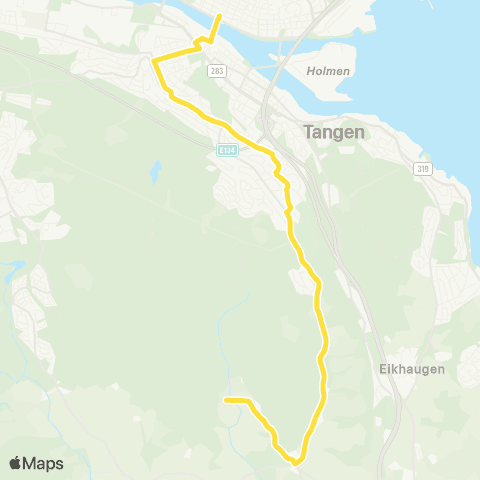 Brakar Bragernes Torg - Mælen map