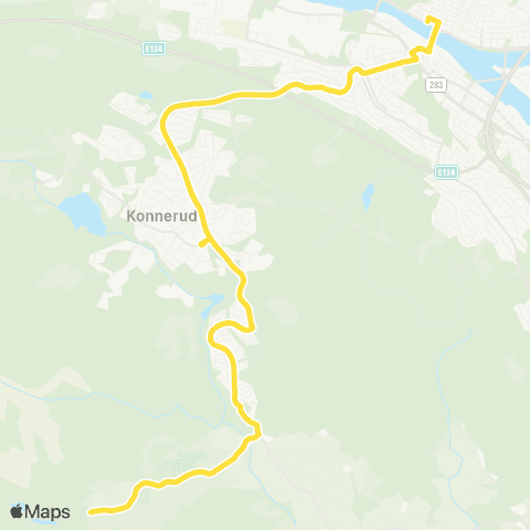 Brakar Bragernes Torg - Svingen / Andorsrud map