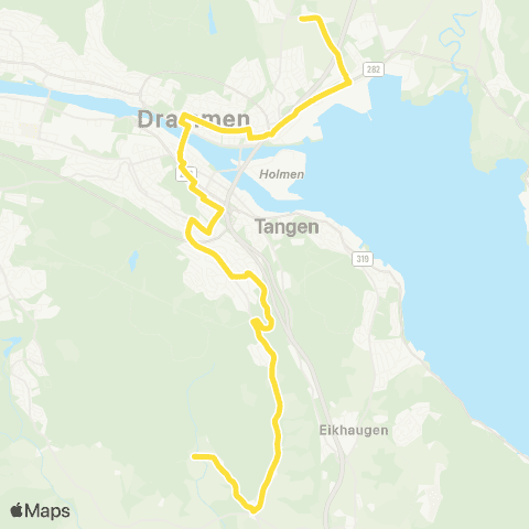 Brakar Skoger - Lier map