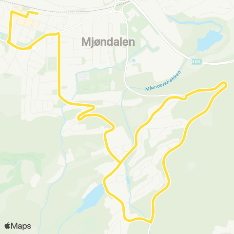 Brakar Mjøndalen - Åsen map