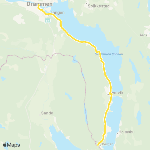 Brakar Berger - Svelvik - Drammen map