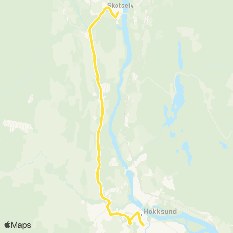 Brakar Hokksund-Skotselv map