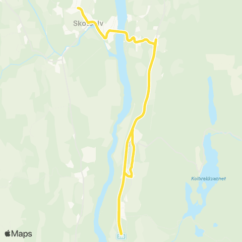 Brakar Knivedalen - Skotselv map