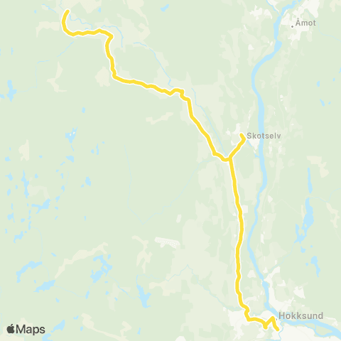 Brakar Skotselv - Hokksund map