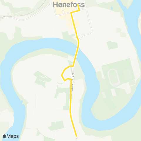 Brakar Hønefoss-Eikli / Dalsbråten map