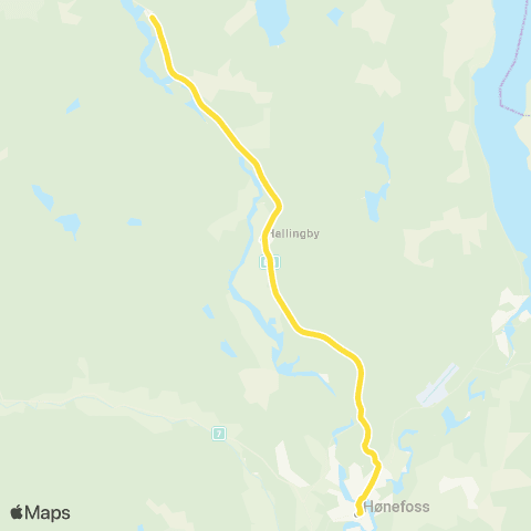 Brakar Hønefoss-Halllingby / Ringmoen map