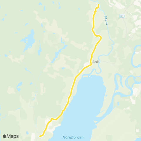 Brakar Sandaker-Ask-Tyristrand map