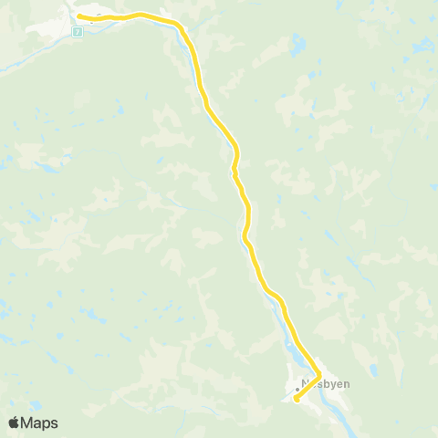 Brakar Stavn - Nesbyen - Gol map