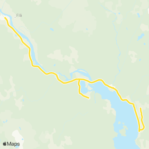 Brakar Flå - Gulsvik map