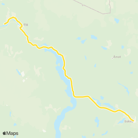 Brakar Flå-Sokna map