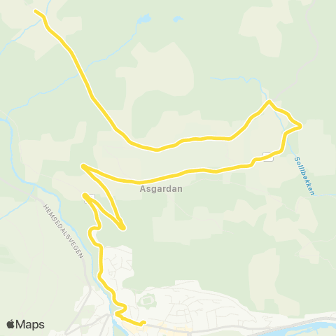 Brakar Gol - Åsgardan map