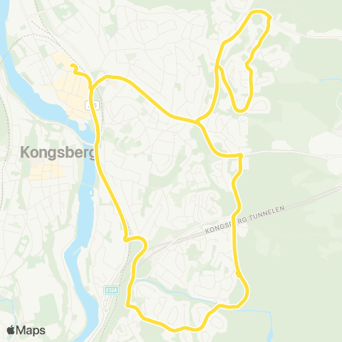 Brakar Tislegård-Frydenberg-Kbg Knutepunkt map