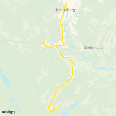 Brakar Kongsberg - Sagvoldbrua map