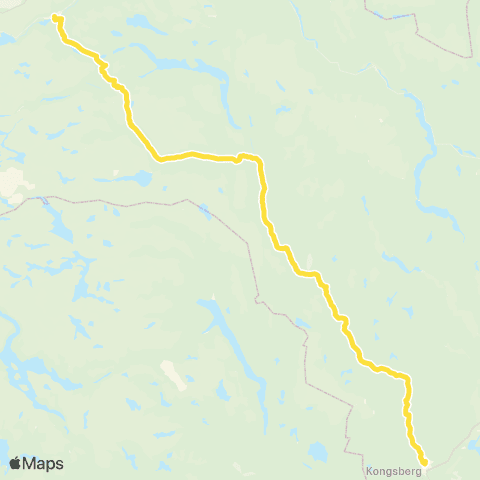 Brakar Kongsberg - Geilo map