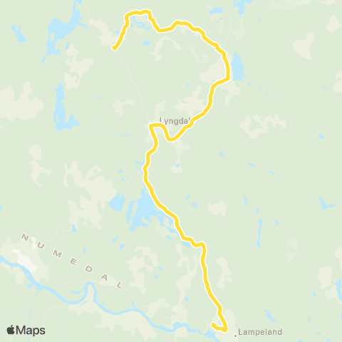 Brakar Lågveiskillet - Lampeland map