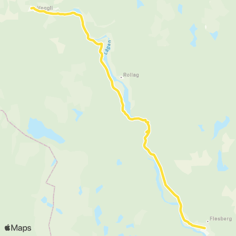 Brakar Veggli - Rostad map