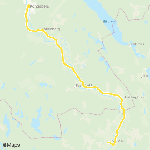 Brakar Kongsberg - Svarstad map